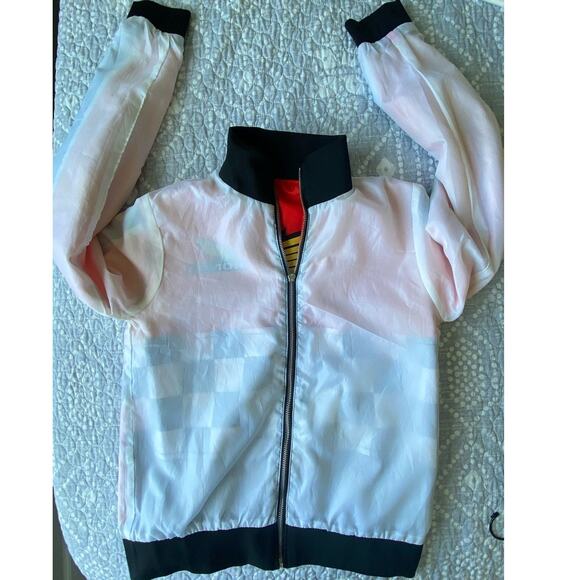 Forever 21 x Honda 500 Racing Jacket Windbreaker Red Black White Size Small - Picture 8 of 13